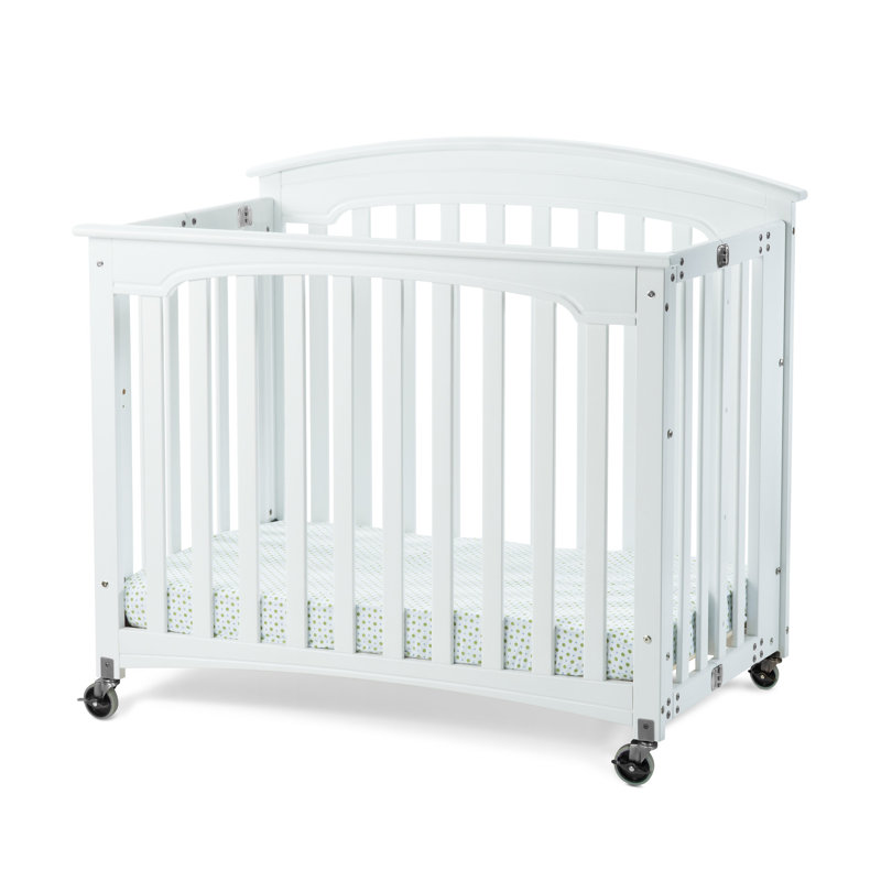 Foundations Royale Folding Mini Portable Crib with Mattress & Reviews